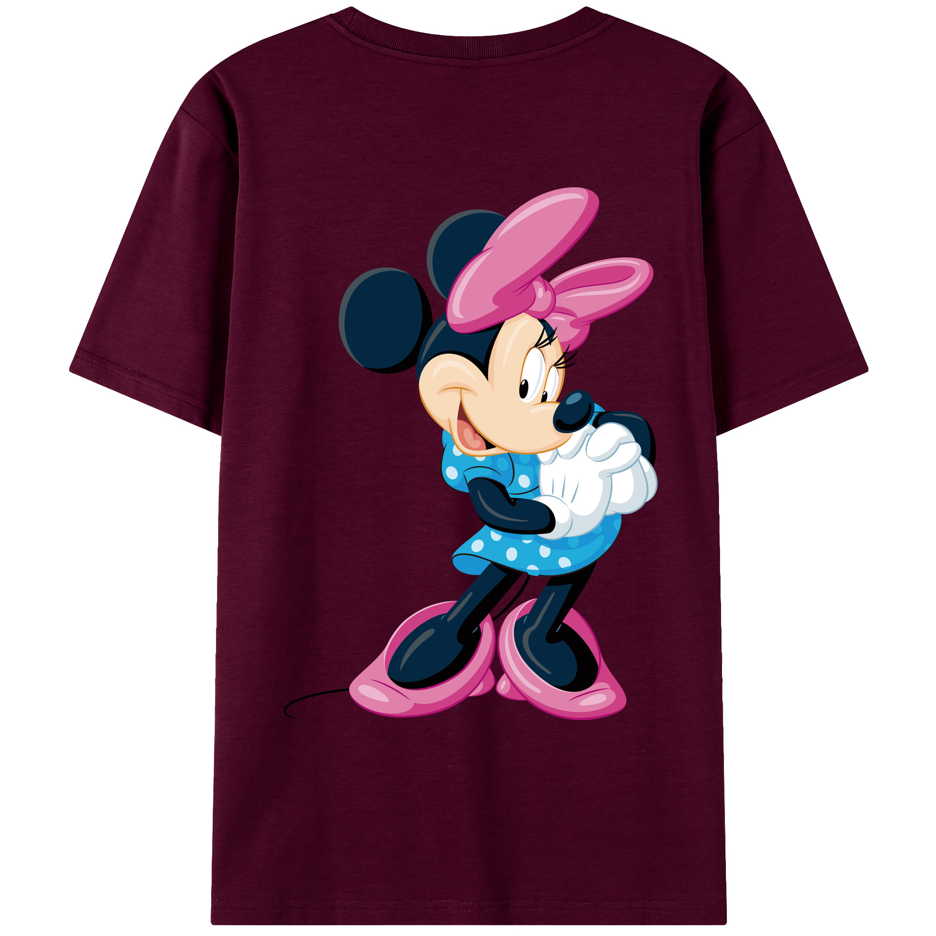 （画像用） ミッキーマウス Mickey Mouse レディース半袖Tシャツ(バックプリント)
